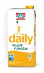 ΔΕΛΤΑ daily χωρίς λακτόζη, Ημιάπαχο γάλα, 1lt, υψηλής θερμικής επεξεργασίας
